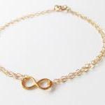 Mini Infinity Bracelet, 14kt Gold F..