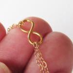 Mini Infinity Bracelet, 14kt Gold Filled Bracelet,..