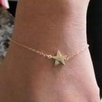 Gold Star Bracelet, 14kt Gold Filled Bracelet,..