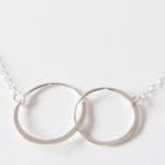 Sterling Silver Eternity Necklace, Sterling Silver..