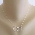 Sterling Silver Eternity Necklace, Sterling Silver..