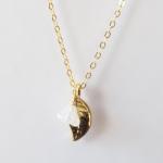 Gold Leaf Necklace, Gold Filled Necklace Gift For..