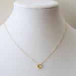 Gold Bali Bead Necklace, 14kt Gold Filled..
