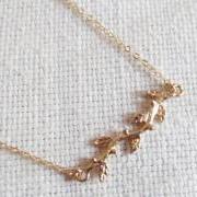 Gold Branch Necklace, 14kt Gold Filled Necklace, Gift for Her