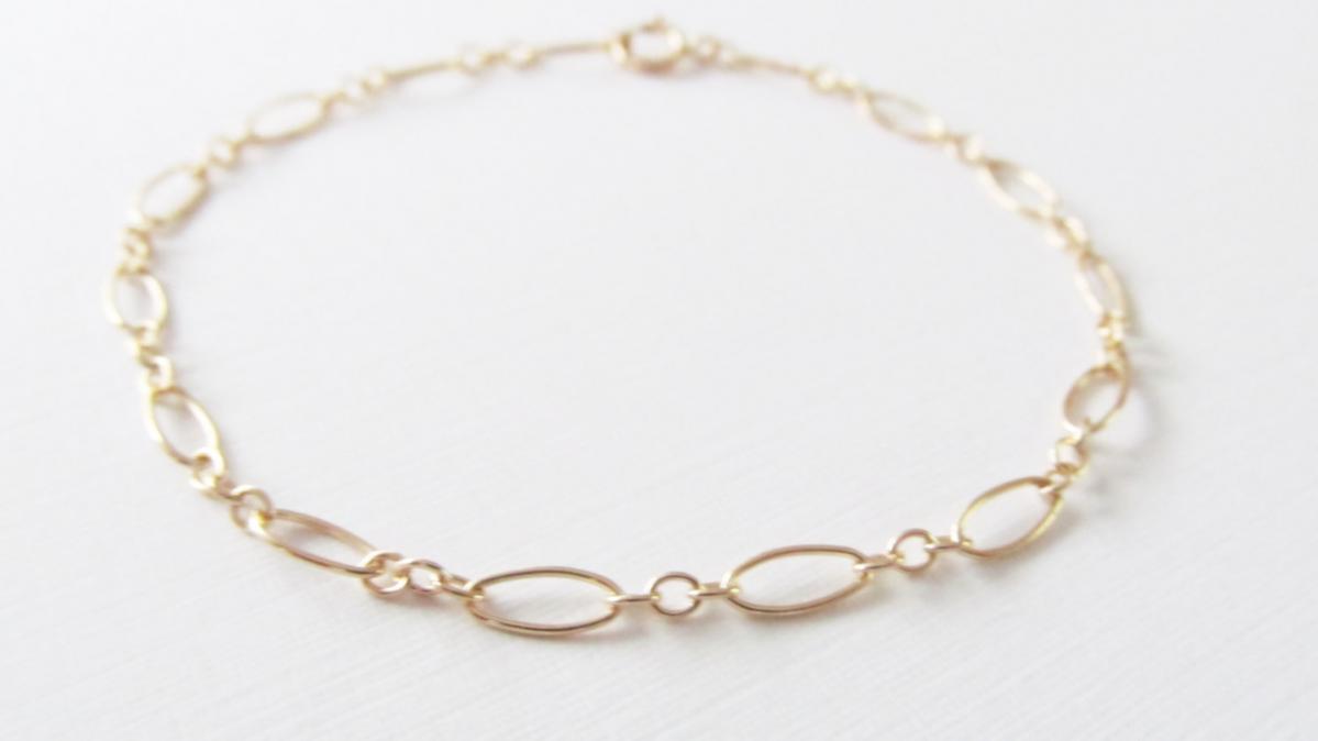 Simple Bracelet, 14kt Gold Filled Bracelet, Gift for Her
