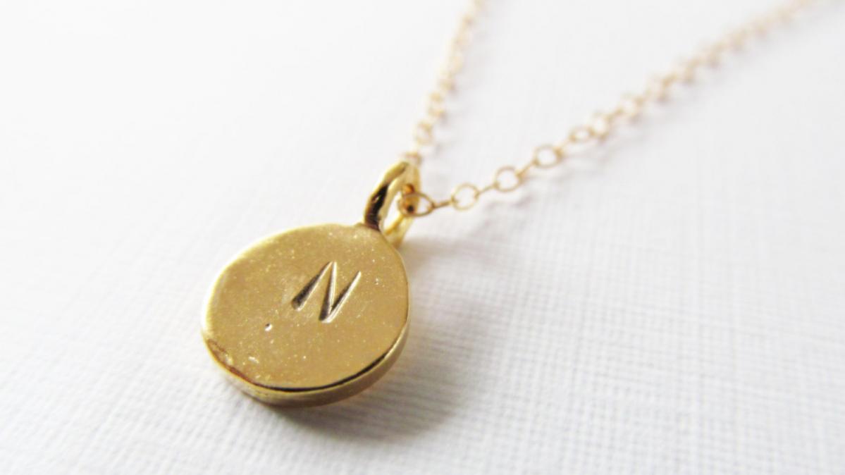 Personalized Initial Necklace, Monogram Necklace14kt Gold Filled Necklace Gift For Her
